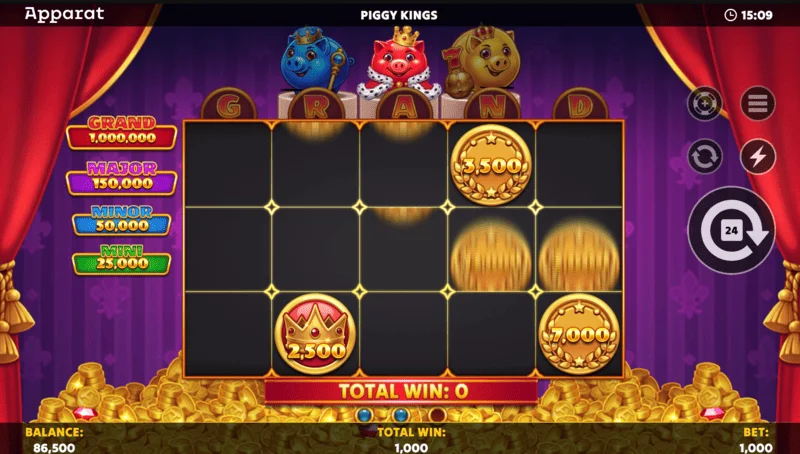 Piggy Kings – Buy Feature skærm og valg af køb