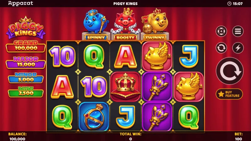 Piggy Kings – start af Hold and Spin med Boosty
